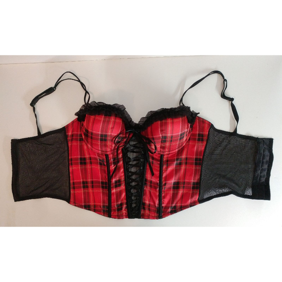 Delicates Plaid Corset Lingerie 36B - Picture 4 of 6